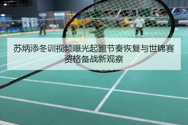 苏炳添冬训视频曝光起跑节奏恢复与世锦赛资格备战新观察